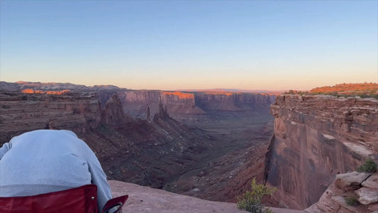 Secluded camping spot with a beautiful view