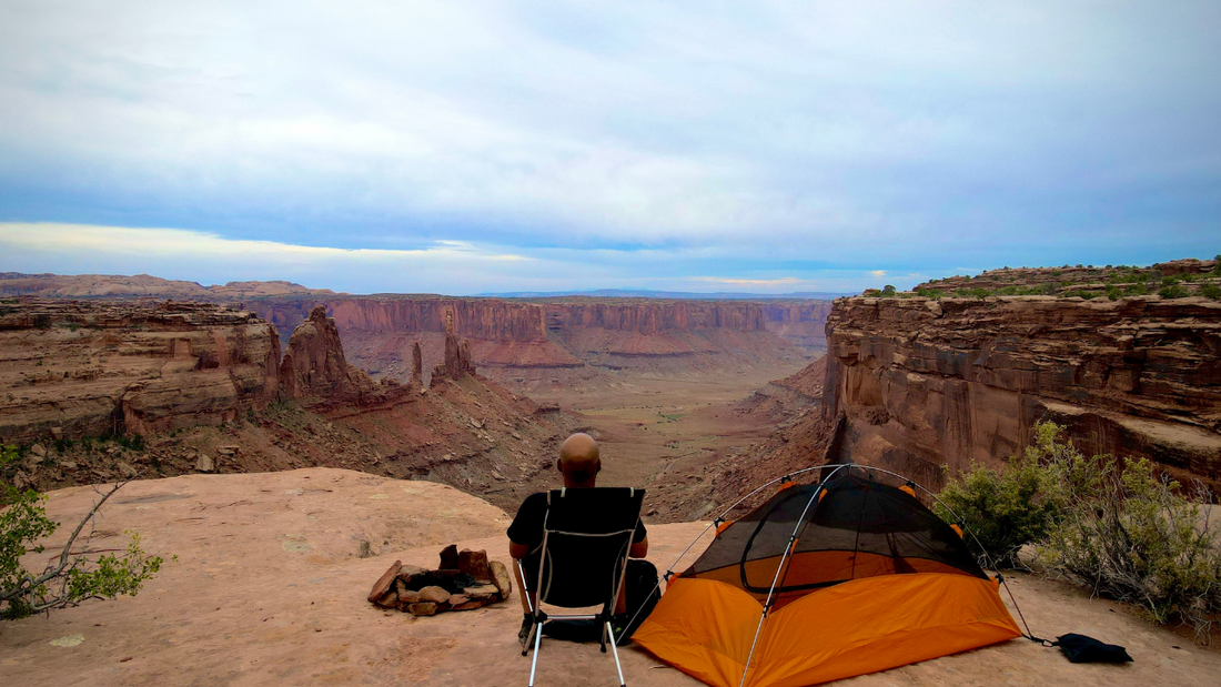 Camping on CLIFF EDGE!